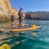 Tour guides and collapsed cave